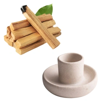 Palo Santo kadzidło 50g podstawka kadzidełko kadzielniczka zestaw prezent