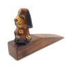 Stoper, odbojnik pies drewniana brąz blokada, podpórka pod drzwi