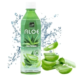 NAPÓJ ALOESOWY ALOE VERA SOK Z ALOESU 500ML TROPICAL Z CZĄSTKAMI MIĄŻSZU