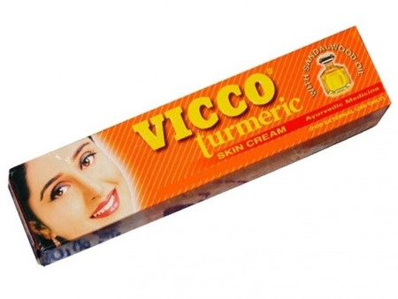 KREM DO TWARZY VICCO TURMERIC (30G, AJURWEDA Z INDII)