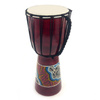 Bęben djembe brązowy malowany instrument 40 cm Indonezja