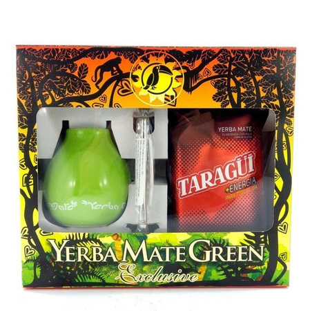 Zestaw Yerba Mate Taragui  Energia, bombilla, matero ceramiczne, 500 g  