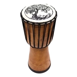 Bęben djembe instrument drewno skóra 40 cm Indonezja