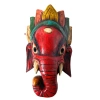 Drewniana ozdoba na ścianę, maska Ganesha 30 cm