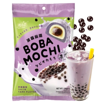 Ciasteczka Boba Mochi o smaku taro, Yuki&Love 120g
