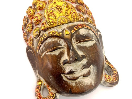 MASKA BUDDA BUDDHA (PŁASKORZEŹBA RĘKODZIEŁO)