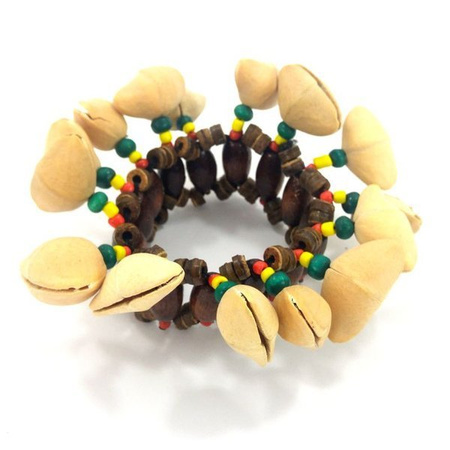 Bransoletka - grzechotka z daktyli (instrument, rekwizyt, Indonezja) 