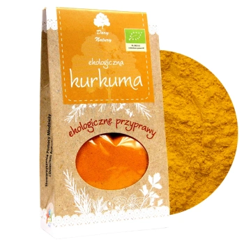 Kurkuma mielona ekologiczna bio Dary Natury 50g
