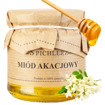 Miód akacjowy naturalny o łagodnym smaku Spichlerz 235g