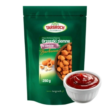 Orzeszki ziemne w cieście barbecue, w chrupiącej panierce, Targroch 250g