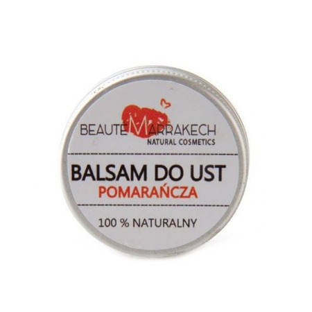 Balsam/masło do ust, pomarańcza, 100% naturalny, Maroko, 15g