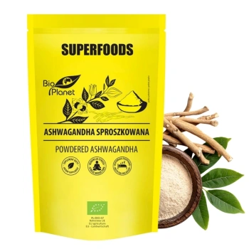 Ashwagandha w proszku na sen korzeń bio Bio Planet 150g
