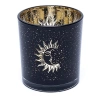 Świecznik na tealight z motywem słońca i księżyca, 7x8 cm