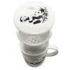 Duży kubek z zaparzaczem i pokrywką, wzór panda 300 ml