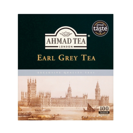 Herbata Ahmad Tea Earl Grey (100 torebek, ekspresowa)