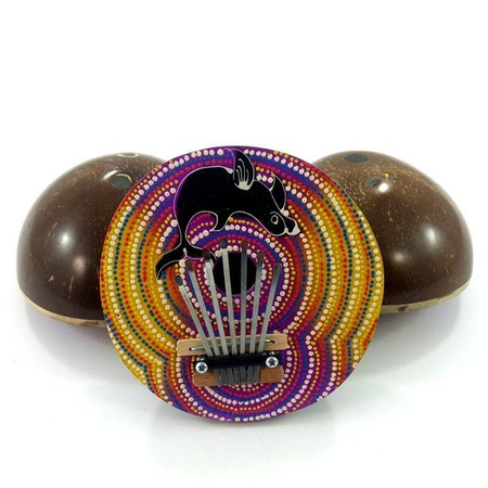 Karimba etniczny instrument drewniany kokos