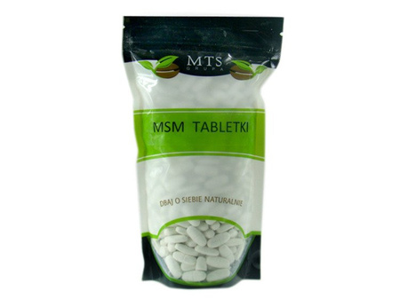 MSM TABLETKI, SIARKA ORGANICZNA (500 MG, METYLSULFONYLOMETAN, 100 TABLETEK)