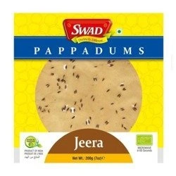 PAPAD JEERA 200G (PAPPADUMS, LIJJAT, PLACKI, NALEŚNIKI)