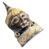 Maska drewniana Budda, figurka rękodzieło brąz 60 cm Indonezja