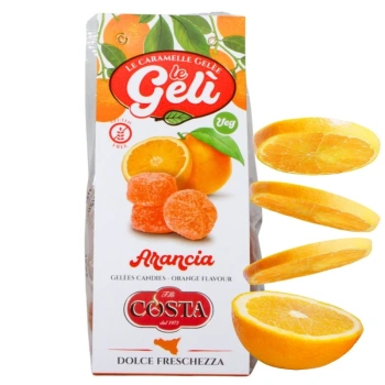Włoskie galaretki pomarańczowe żelki Costa Dolci 180g