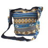 Torebka torba na ramię żakardowa wzory (boho, bawełna, Indie)