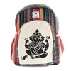 Plecak Ganesha bohoi eko Nepal, włókno konopne 40 cm