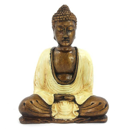 Figurka Budda kremowy 16cm (Indie, medytacja)