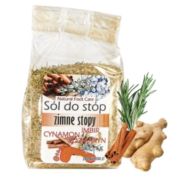 Sól do stóp rozgrzewająca, do moczenia nóg, 500g