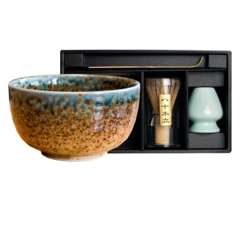 Zestaw do matchy, matcha zestaw startowy, czarka, podstawka, łyżeczka, miotełka