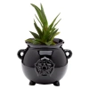 Doniczka ceramiczna osłonka czarna Kocioł czarownic