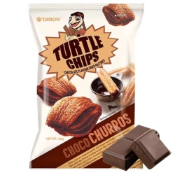 Chipsy Turtle Churros, chrupki czekoladowe Orion 80g