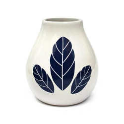Matero ceramiczne białe Luka Hoja 350ml