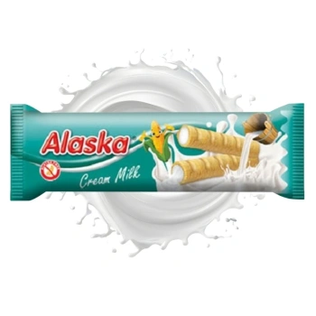 Rurki kukurydziane z kremem mlecznym bezglutenowe Alaska 18g