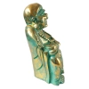 Figura szczęśliwego Buddy, turkusowo-złota 30 cm