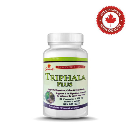 Triphala Plus 30kaps (detoks, odmłodzenie, nadwaga, Kanada, vegan) 