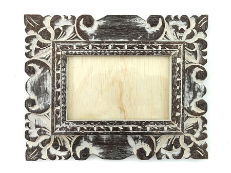 RAMKA NA ZDJĘCIA DREWNIANA VINTAGE 24x29cm