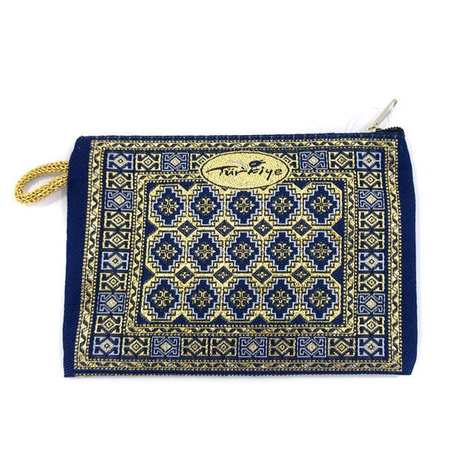 Orientalna saszetka granatowo-złota  (Turcja) 10 x 14,50 cm