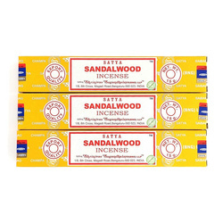 Kadzidła Satya Sandalwood kadzidełka drzewo sandałowe zestaw 3 opak. Indie