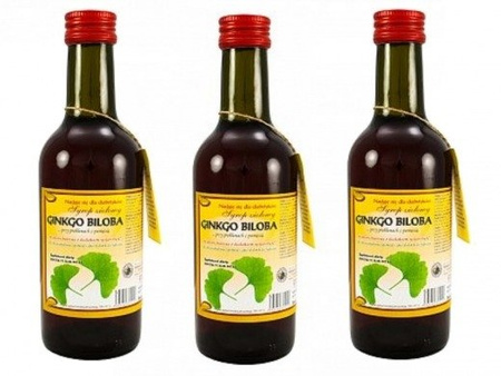 SYROP ZIOŁOWY GINKGO BILOBA Z MIŁORZĘBU JAPOŃSKIEGO (250ML BENDYKTYŃSKIE)
