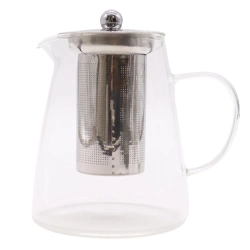 Szklany dzbanek z zaparzaczem do herbaty i ziół, 950 ml