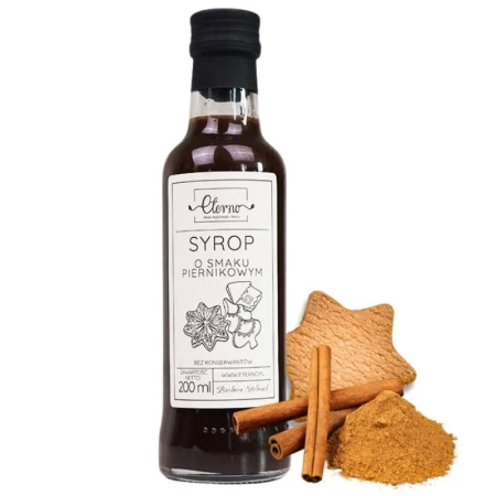 Syrop o smaku piernikowym bez konserwantów 200ml