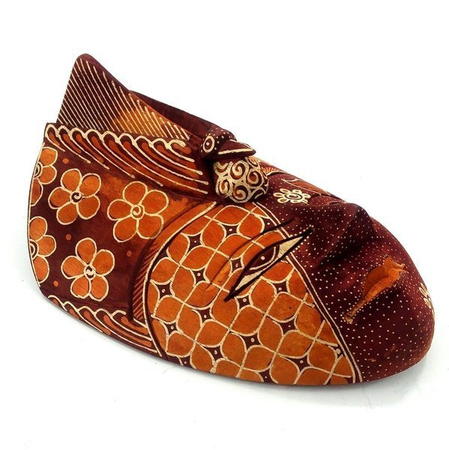 Maska batik, paw (bali, rękodzieło, balsa) 22cm