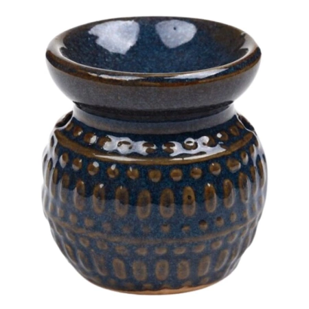 Kominek zapachowy, podgrzewacz do olejków i wosków w kolorze granatowym