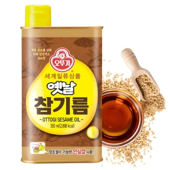 Olej sezamowy, z prażonych ziaren sezamu, Ottogi 350ml