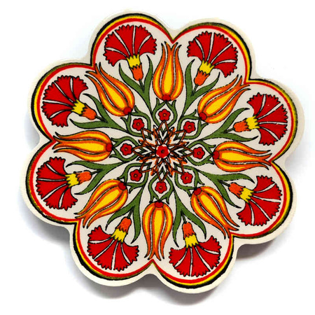 PODSTAWKA CERAMICZNA POD KUBEK (RĘKODZIEŁO TURCJA 11CM)