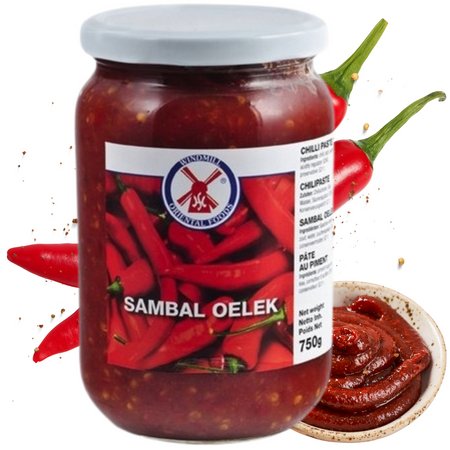PASTA CHILI SAMBAL OELEK (750G, SOS CHILLI)
