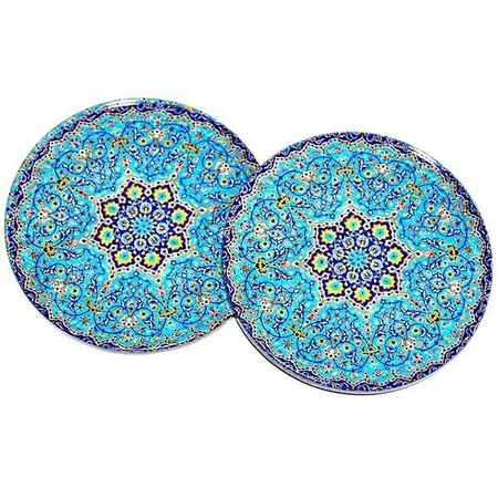 Podstawki metalowe pod kubek 2szt (z korkiem, Turcja, mandala,j)