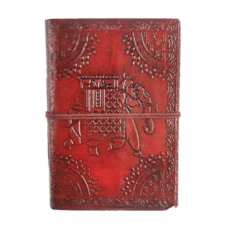 Notes skórzany słoń (notatnik, dziennik, EKO, papier czerpany 12,5cm)