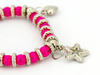 BRANSOLETA RÓŻOWA CHARMS (NA RĘKĘ, NA GUMCE)