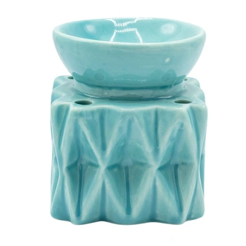 Kominek zapachowy do olejków i wosków, w kolorze niebieskim